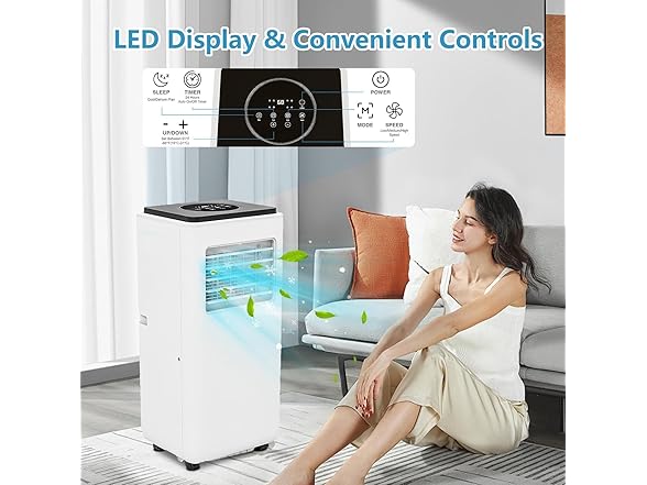 dainslef Portable 3-in-1 Air Conditioner - 8,000 BTU