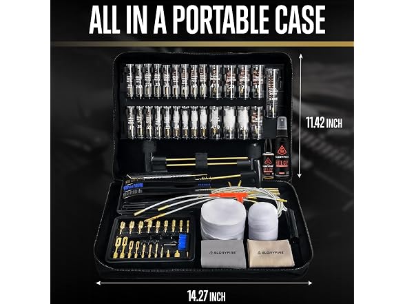 GLORYFIRE 82-Pc Gun Cleaning Kit