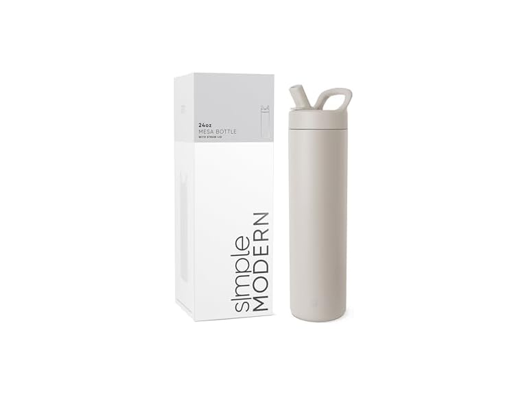 Simple Modern Water Bottle Straw Lid Steel 24oz - Gallery 10