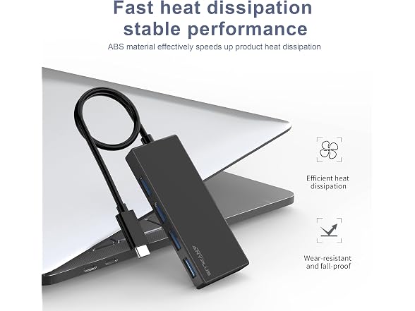 ANYPLUS USB C Hub, 4 Ports