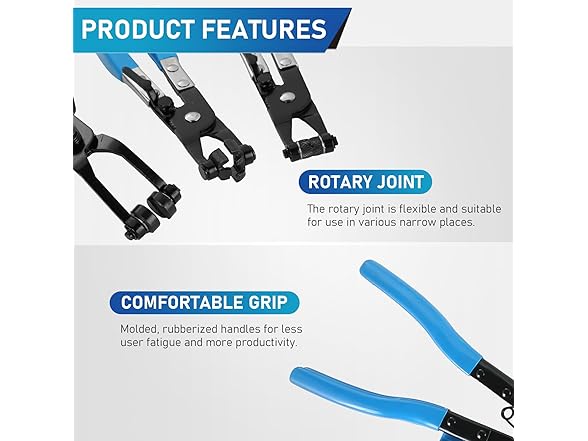 ATPEAM 9pcs Hose Clamp Pliers Set