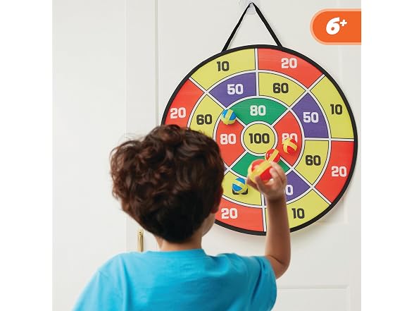 Kidoozie B*Active Stick 'N Score Dartboard – 24”