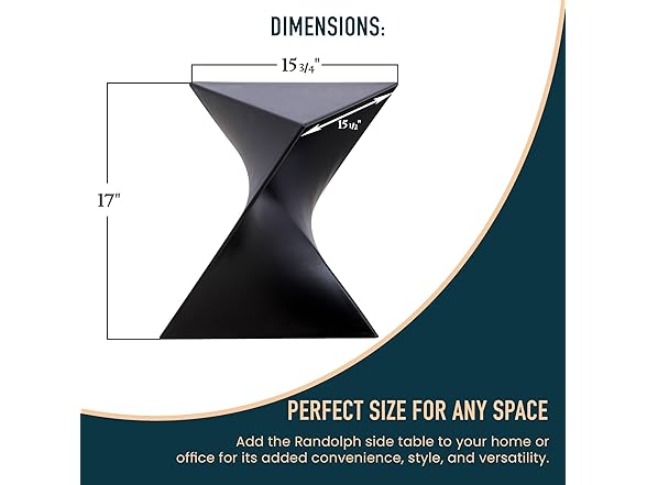 LeisureMod Randolph Side Table