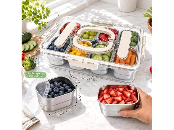 Xinzhanbuy Stainless Steel Snackle Box