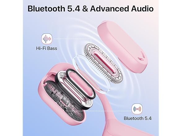 CPTEA Open Ear Headphones with Mic