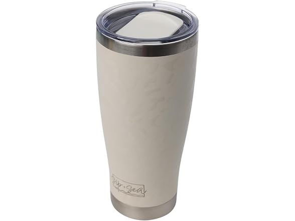 Sip+Sea 24oz Stainless Steel Tumbler White Sand
