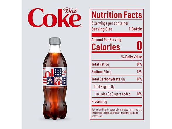 6PK Diet Coke Diet Soda, 16.9 fl oz Bottles
