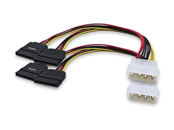  XANHAM 2-Pack 7.8 Inch 4 Pin Molex 
