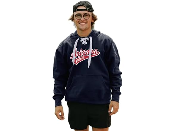 Blue 84 Arizona Wildcats Lace Hoodie L