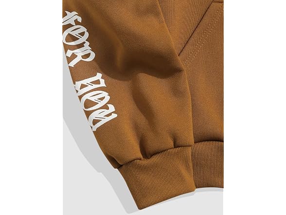 Zaful Men (S) Fleece Hoodie Letter Sweatshirt