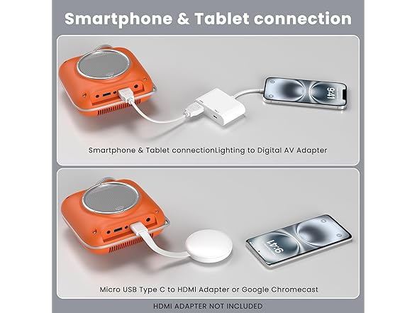 Mini Projector with Two -Way Bluetooth