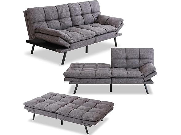 MUUEGM Futon Sofa Bed, Convertible Sofa
