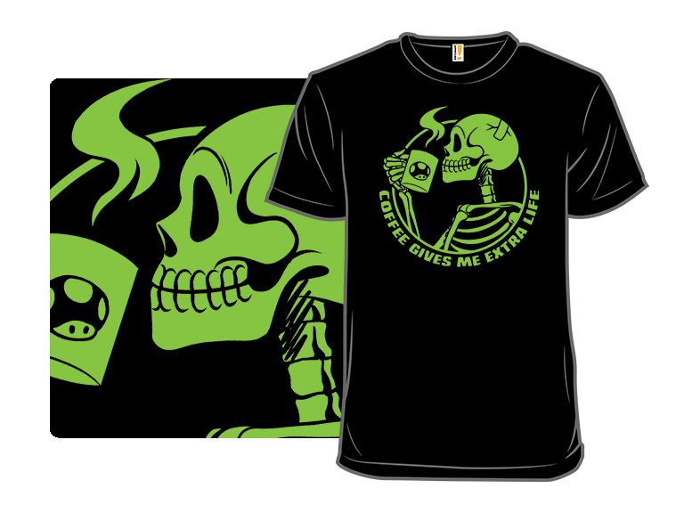 Coffee Gives Me Extra Life Skeleton - Gallery 8