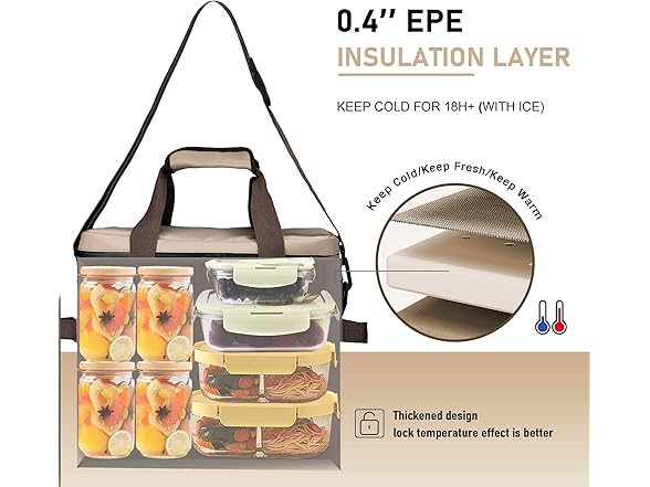 VILLEY Cooler Bag, 30 Cans 20L
