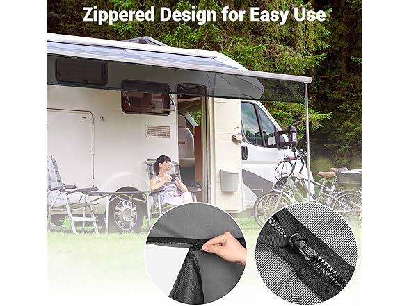 Yescom RV AWNING SCREEN Black