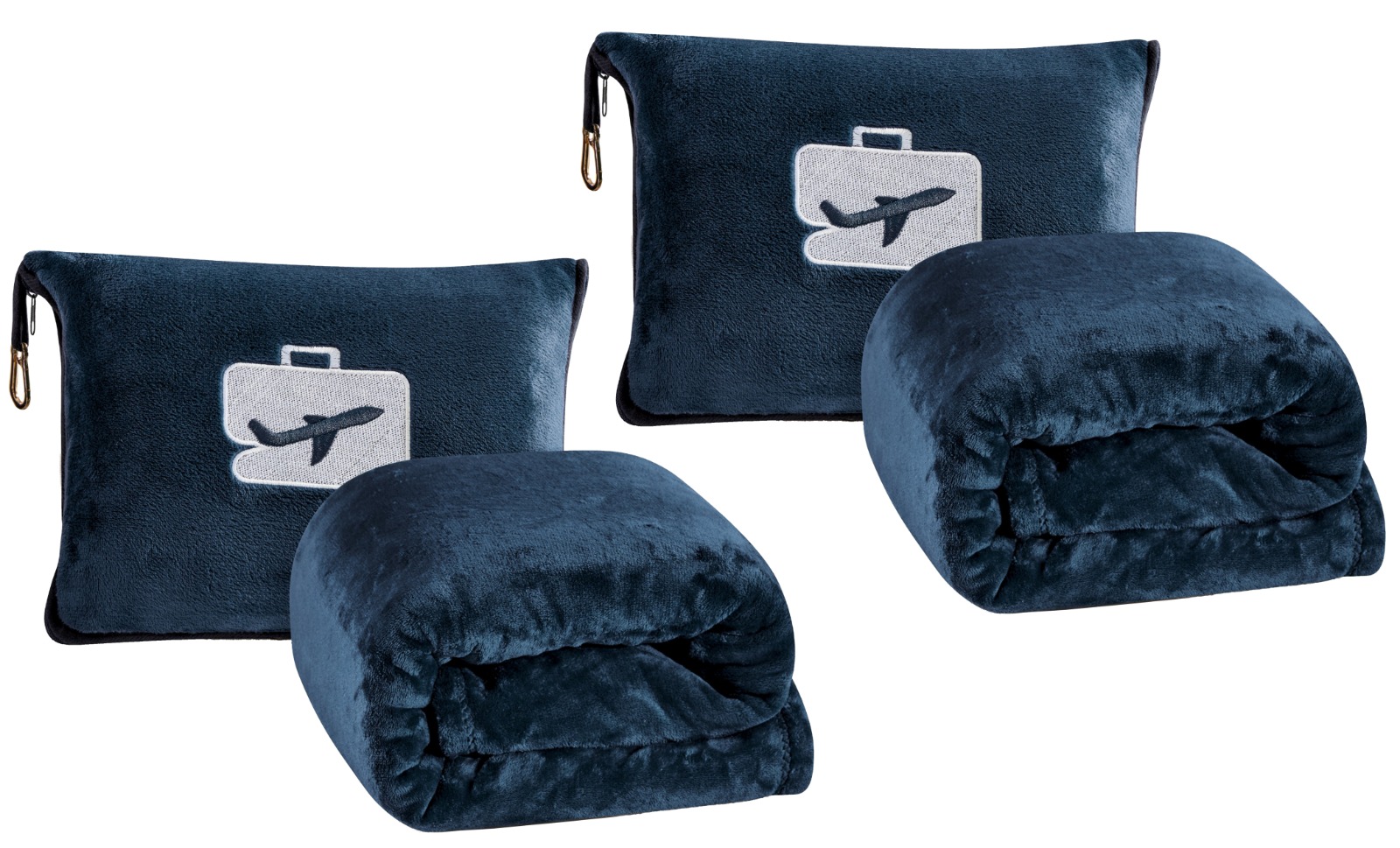 1 or 2Pk Comfort Fly Travel Blanket - Gallery 19