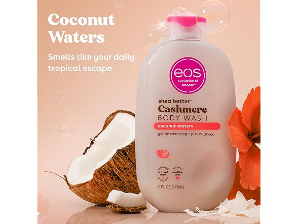 eos Cashmere Body Wash Coconut Waters Creamy Gel