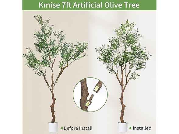 Kmise 7ft Faux Olive Tree
