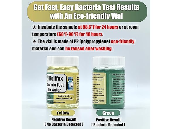 Bolifex Upgraded Coliform Bacteria Water