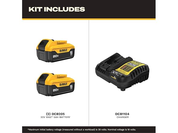 DEWALT 20V Max Lithium-Ion Charger 2 Pack Black/Yellow