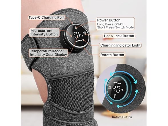Cordless Knee Massager with Heat