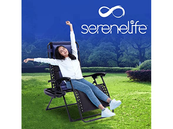 SereneLife Foldable Outdoor Lawn Chair