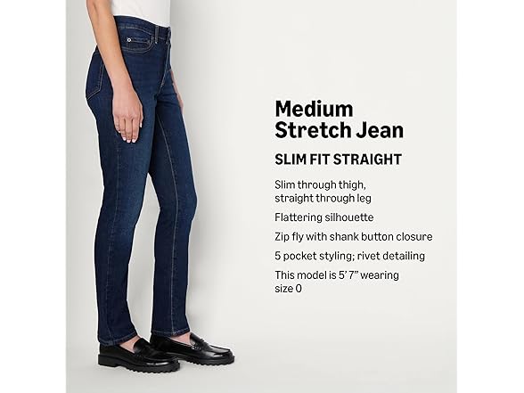 AE Womens SlimFit MidRise StraightLeg Jean