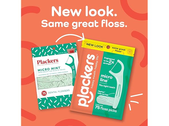 Plackers Micro Line Floss Picks 36ct
