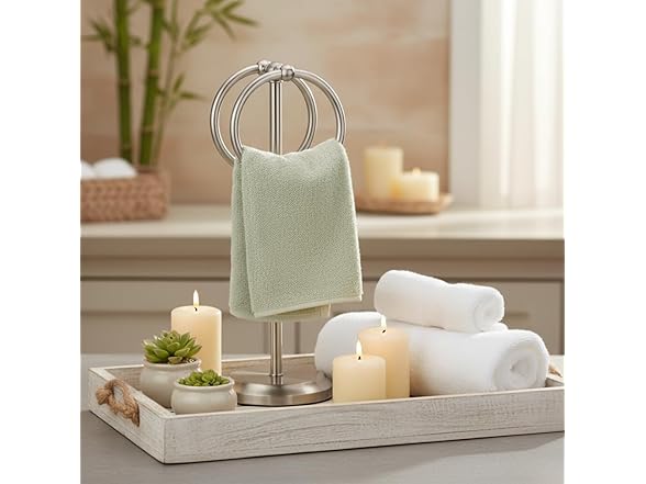 J&V Textiles Fingertip Towel Holder