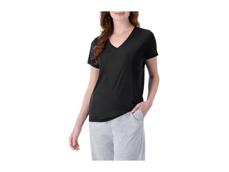 Hanes Womens Cool DRI V-Neck Tee