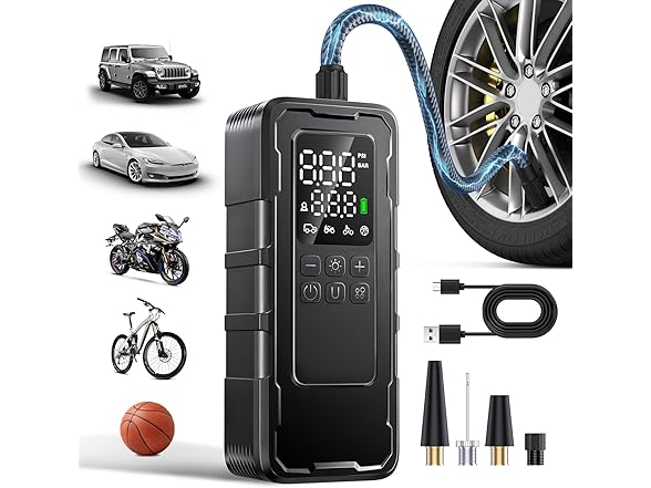 Clopria Portable Tire Inflator