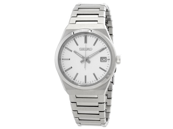 Seiko Classic Quartz White Dial Men's Watch