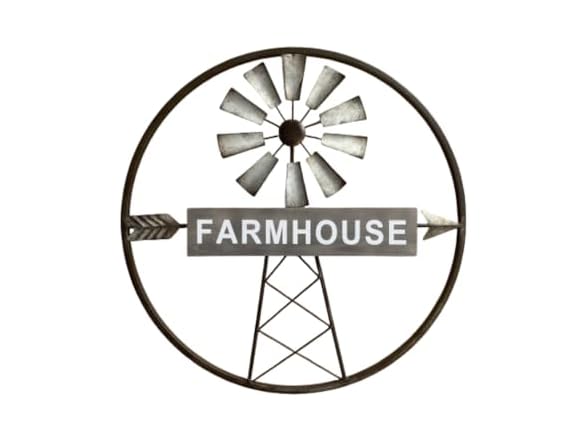 Rustic Farmhouse Windmill Wall Art