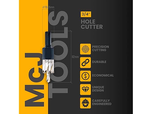 McJ Tools 16mm HSS M2 Drill Bit