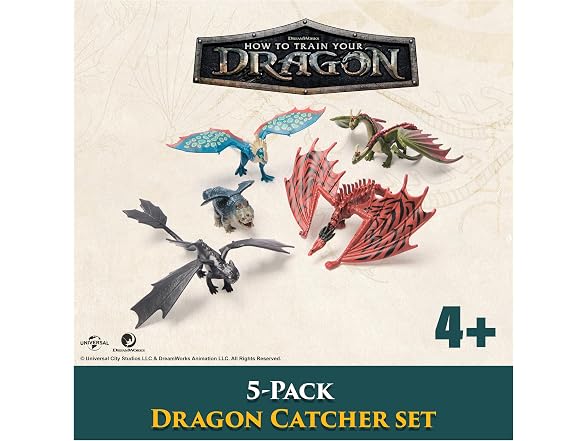 DreamWorks Dragons, 5-Pack Dragon Catcher Set