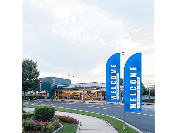 VEVOR Feather Flag Pole Kit, 2 Packs Swooper Flag Pole