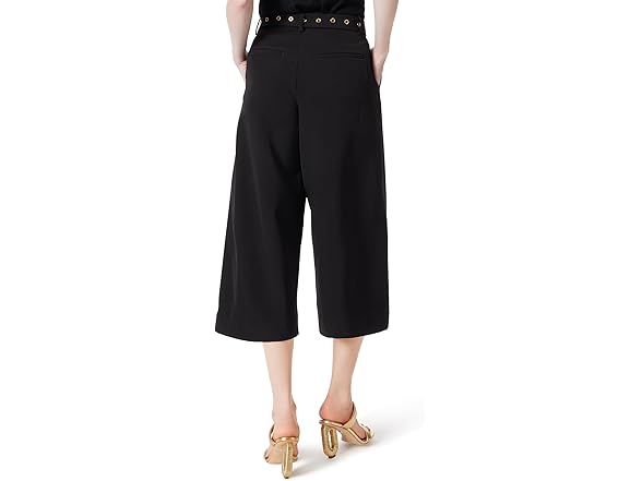 DEE OCLEPPO Mariana Belted Wide Leg Cropped Pant