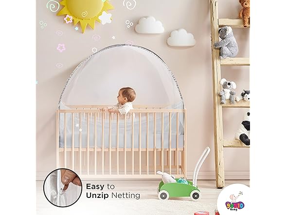 Protective Crib Tent Canopy for Babies