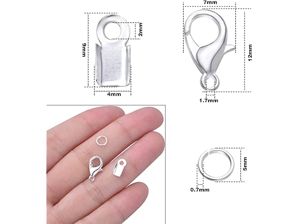 Hmjpng Silver Jewelry End Making Kit