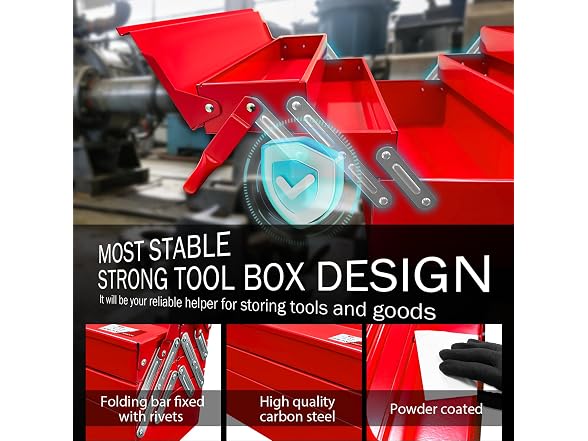 YATOINTO Metal Fold Out Tool Box