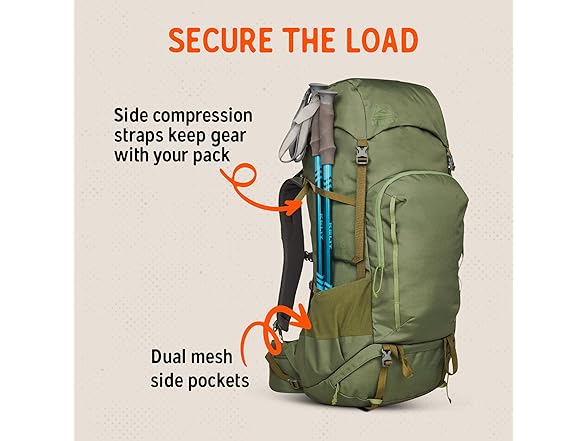 Kelty Asher Backpack (65L Winter Moss)