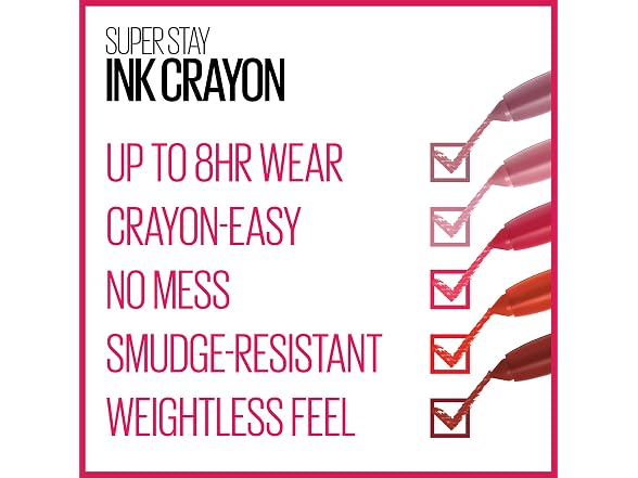 Maybelline Super Stay Ink Crayon Lipstick Makeup