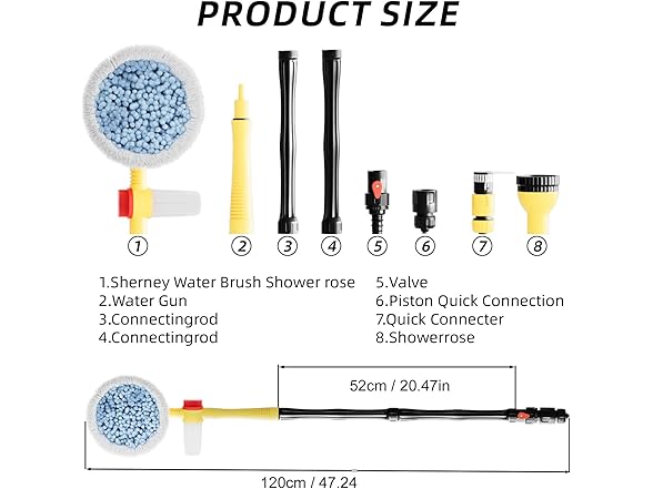 SZXDG Rotating Car Wash Brush Kit