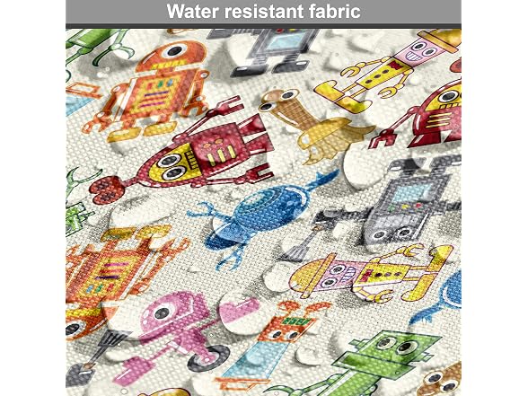 Ambesonne Robot Fabric by The Yard