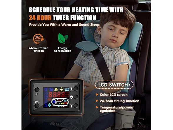 WOPLUSRO 8KW Diesel Heater 12V 24V 110V All-in-One