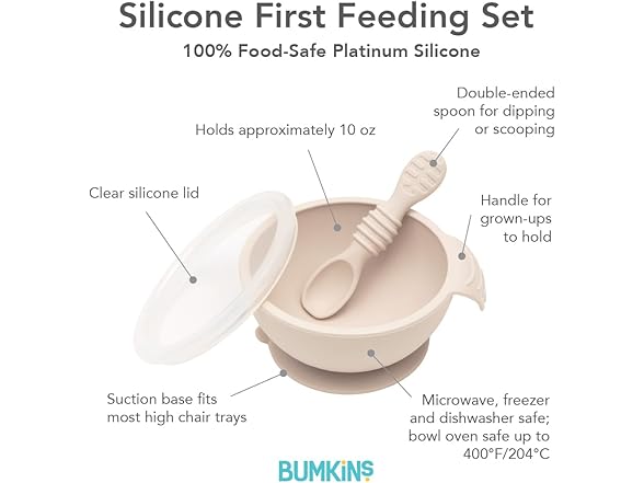 Bumkins Feeding Set with Suction