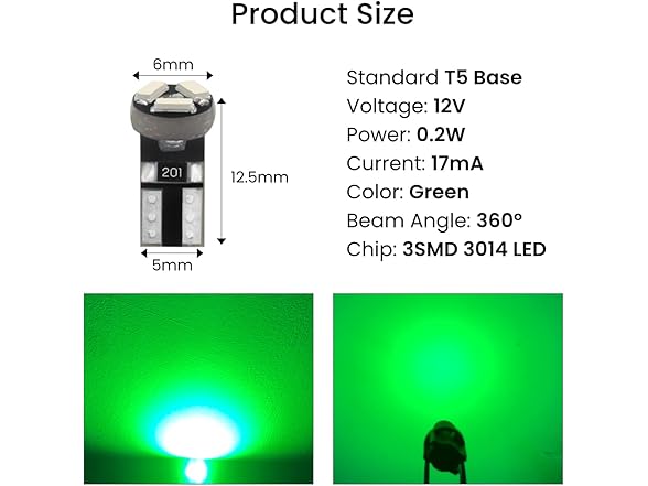 Siweex T5 LED Bulbs Green 74 10 Sets