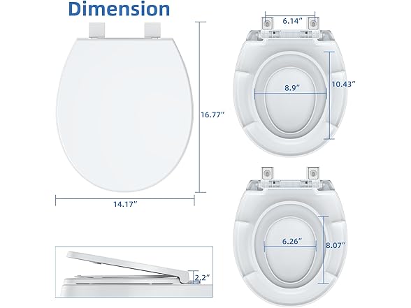 homfan Toddler Toilet Seat,Round Toilet Seat Cover