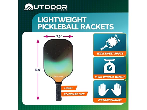 Outdoor Cruiser Pickleball Paddle Set – USAPA