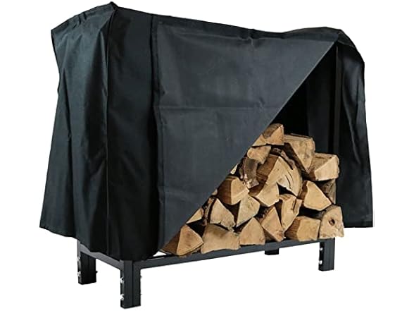 Sunnydaze Firewood Log Rack with Cover 30"